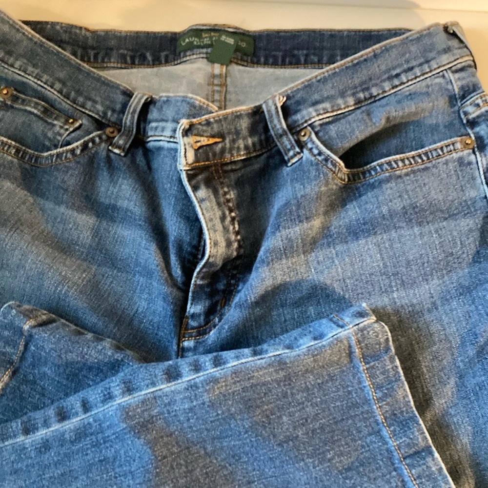 Ralph Lauren Women's Straight Leg Jeans - Blue Denim Size 34/34 (16)